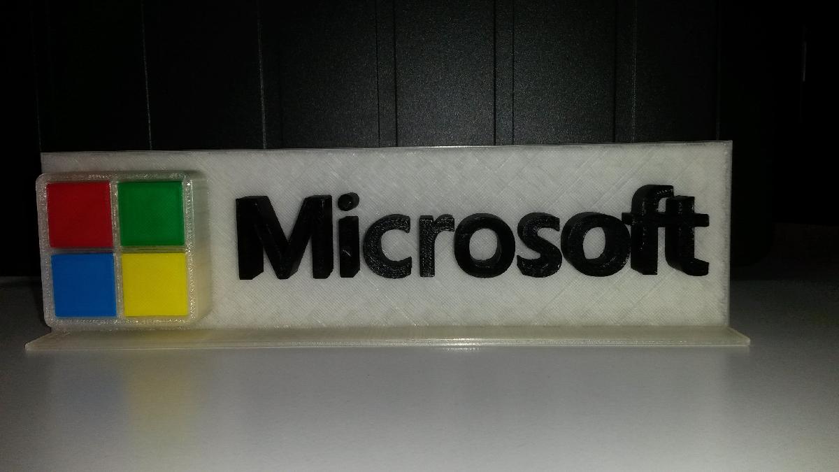 Logotipo 3D da Microsoft