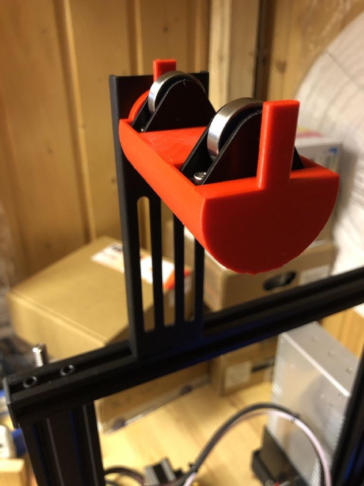 Suporte de carretel de filamento Ender 3 com rolamentos