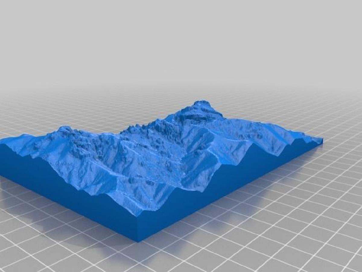 modelo do Parque Nacional Pinnacles