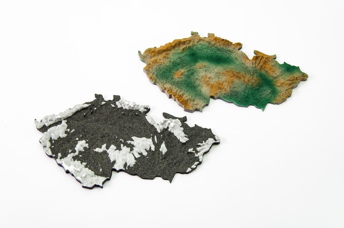 Modelo de terreno 3D da Republica Tcheca