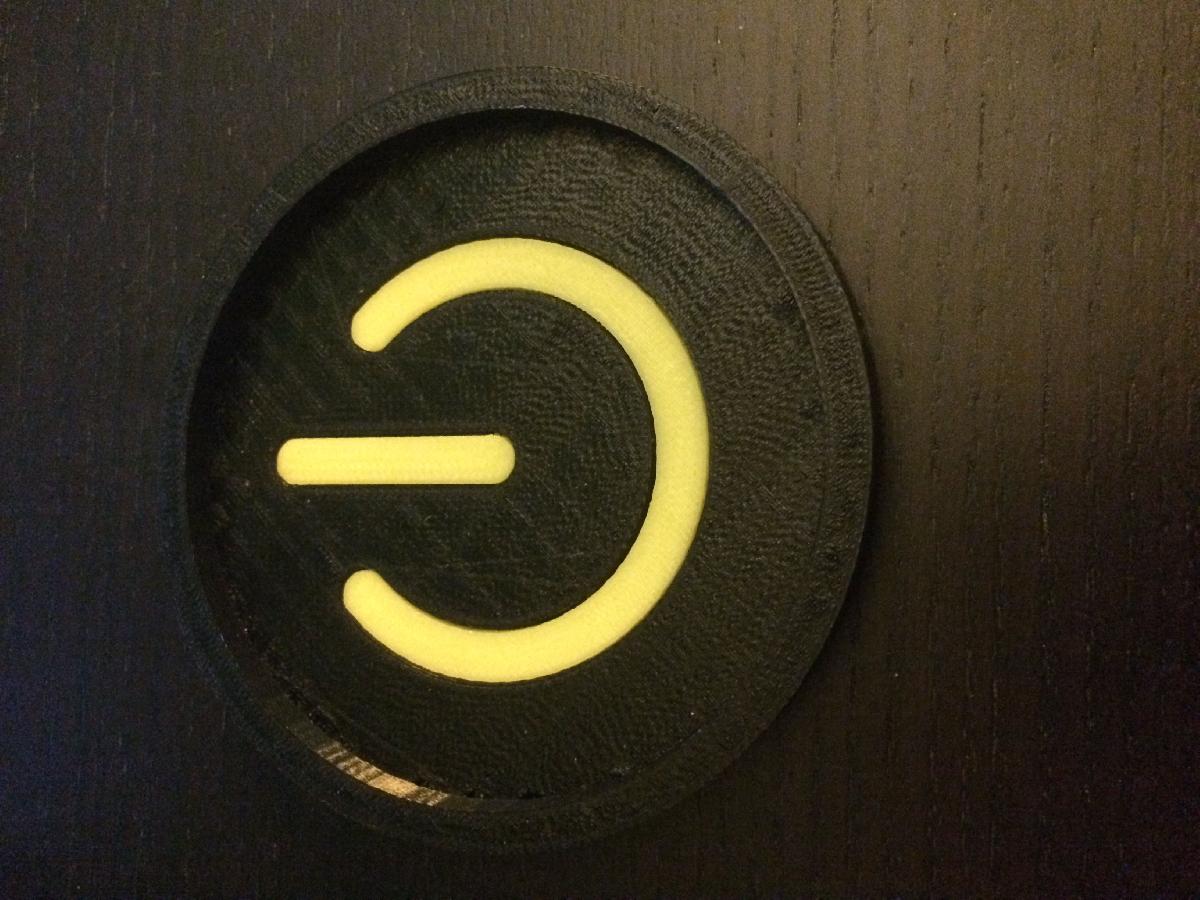 Coaster com simbolo de energia