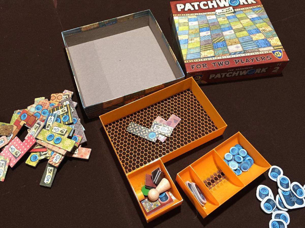 Patchwork Jogo de Tabuleiro Inserir Leve