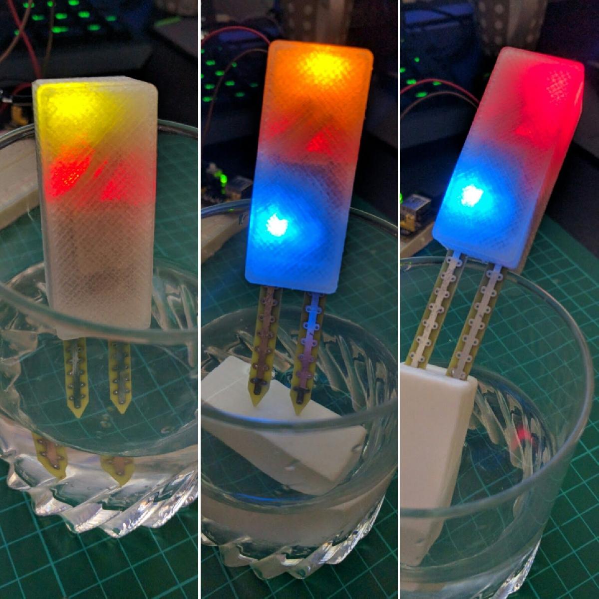 Caixa de sensor de umidade do solo